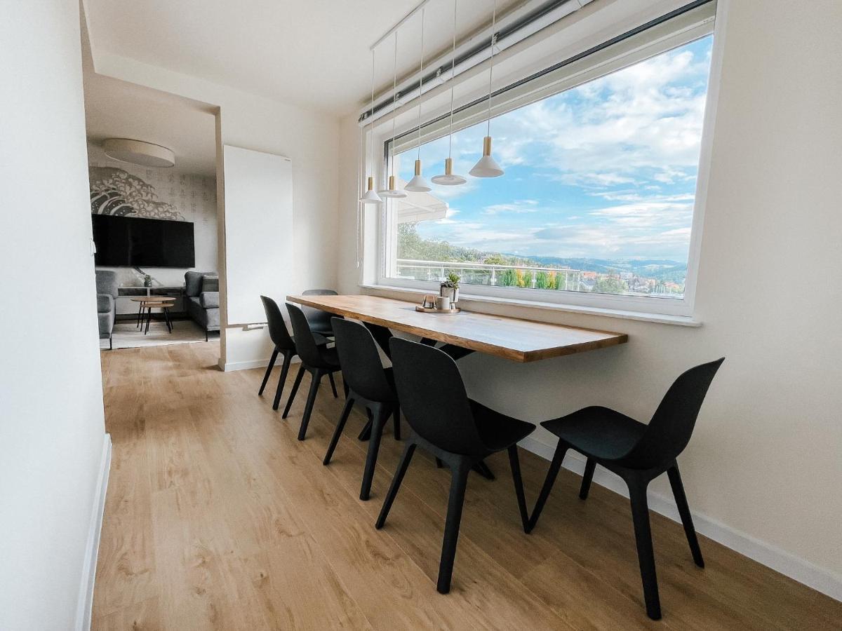 Penthouse Sloneczna Rapsodia - Blisko Parku Zdrojowego - Duzy Taras Na Dachu - Piekny Widok - Winda - Garaz Apartment รับกา ภายนอก รูปภาพ